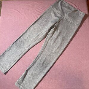 Lululemon Wunder Under Crop High-Rise *Luxtreme 21" Heathered Black (Gray) SZ 4